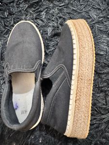 H&amp;M Black Slip-On Shoes