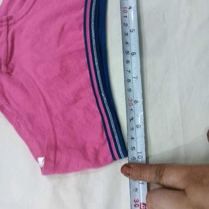 Comfortable 🪔Pink Briefs with Striped Waistband