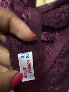 unused Elegant Lace Bra and Panty Set