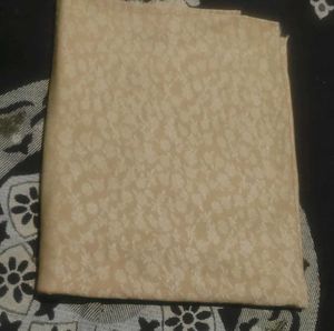 Elegant Beige Floral Dress Material