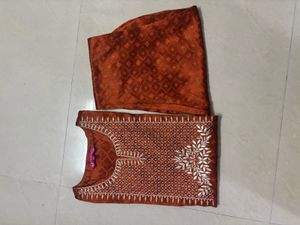 Varanga Stylish Orange Kurta Set