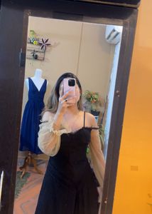 black elegant lace dress