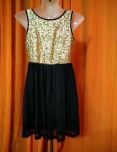 Black And Golden Dress