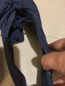 Navy Blue Canvas Sneakers