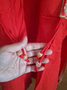 Vibrant Red Embroidered Kurta