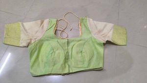 Green saree(cotton)