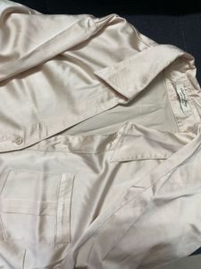 Satin Button-Up Shirt