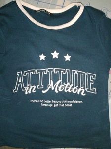 Navy Blue Crop Top