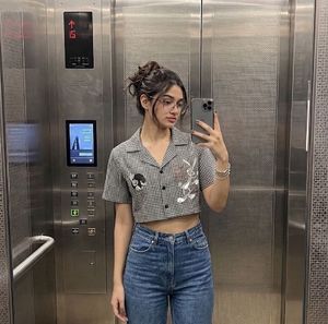 Crop Printed Shirt