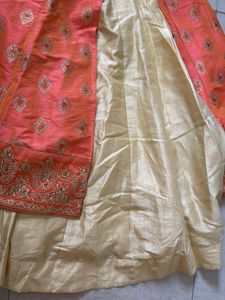 Beautiful Orange Embellished Ethnic Gown