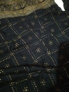 Elegant Black &amp; Gold Kurta