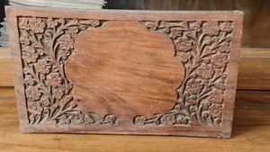 Vintage Carved Wooden Desk stand