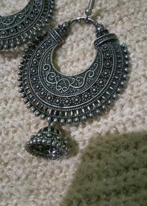 OxidisedJhumka Earrings
