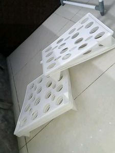 2 Tier White Plastic Bottle Drying Rack