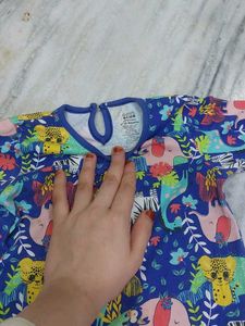 Cute Animal Print Kids' Pajama Set