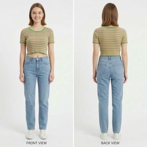 Striped Cropped T-Shirt