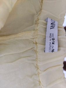 Zara Women's Yellow Palazzo Pants