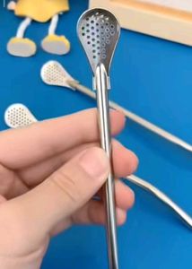 Premium Stainless Steel Filter Spoon Straw