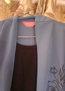 Blue long top