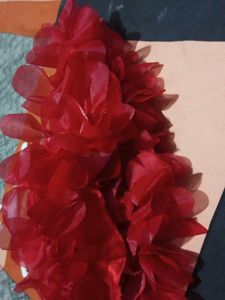 Red Ruffled Party Dress