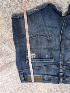 Distressed Denim Shorts