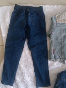 combo of 2 denim jacket and 1 pant