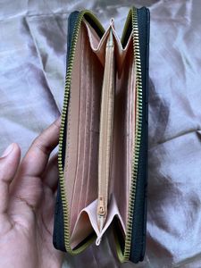 Geometric Black Clutch Wallet