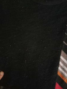 Asymmetrical Striped Long Sleeve Top, for winter