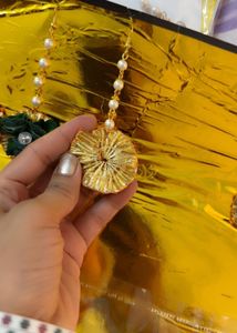 3 pieces Handmade Kundan &amp; Pearl Maangtika