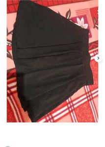 Black Skater Skirt with attached Shorts