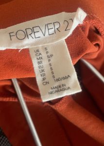 Rust Orange Skater Skirt