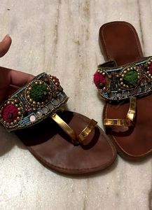 Boho Beaded Toe Ring Sandals