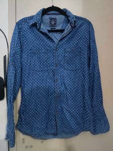 Lee Cooper Blue Patterned Shirt