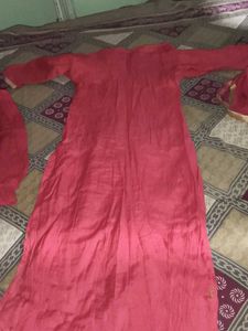 Pink Embroidered Kurta Set with Dupatta