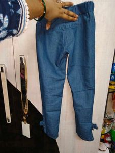 2 colour pant blue and grey