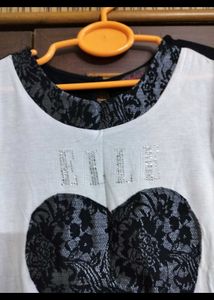 Heart Print Top