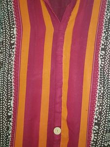 Vibrant Striped Kurta