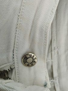 Classic White Straight Leg Jeans