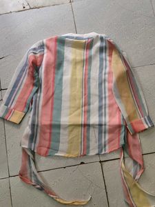 Cute Striped Tunic Top