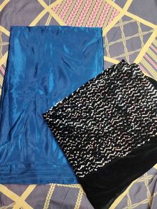 NEW SATIN SILK SAREE WITH BLOUSE