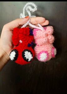 Crochet Spiderman Keychain Set of 2