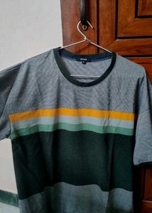 💫👕 Grey Everyday Striped T-Shirt