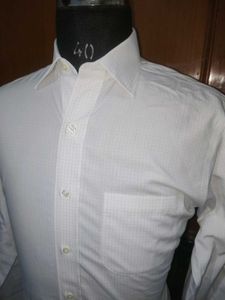 Classic White Striped Dress Shirt