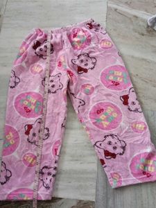 Cute Pink Fluffy Pajama Pants