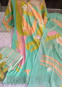Very Graceful Cotton Suit Set 😍
