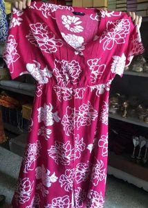 Beautiful Pink Floral Maxi Dress