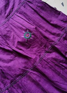 Green &amp; Purple Ethnic Lehenga Choli Set
