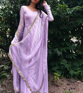 Lavender anarkali with dupatta 🌸🪻