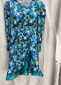 I. Floral Print Dress