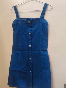 A denim bodycon